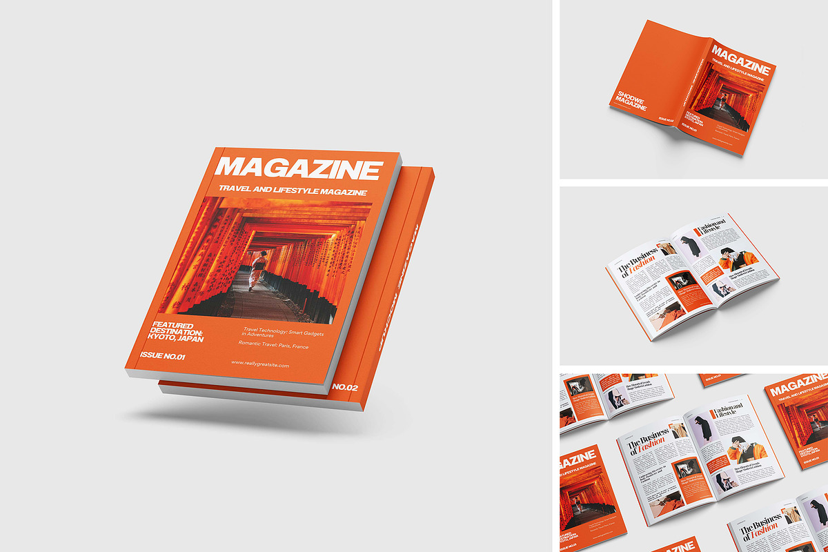 Magazine Mockup, a Print Template by Difa Design (Photo 1 of 6)