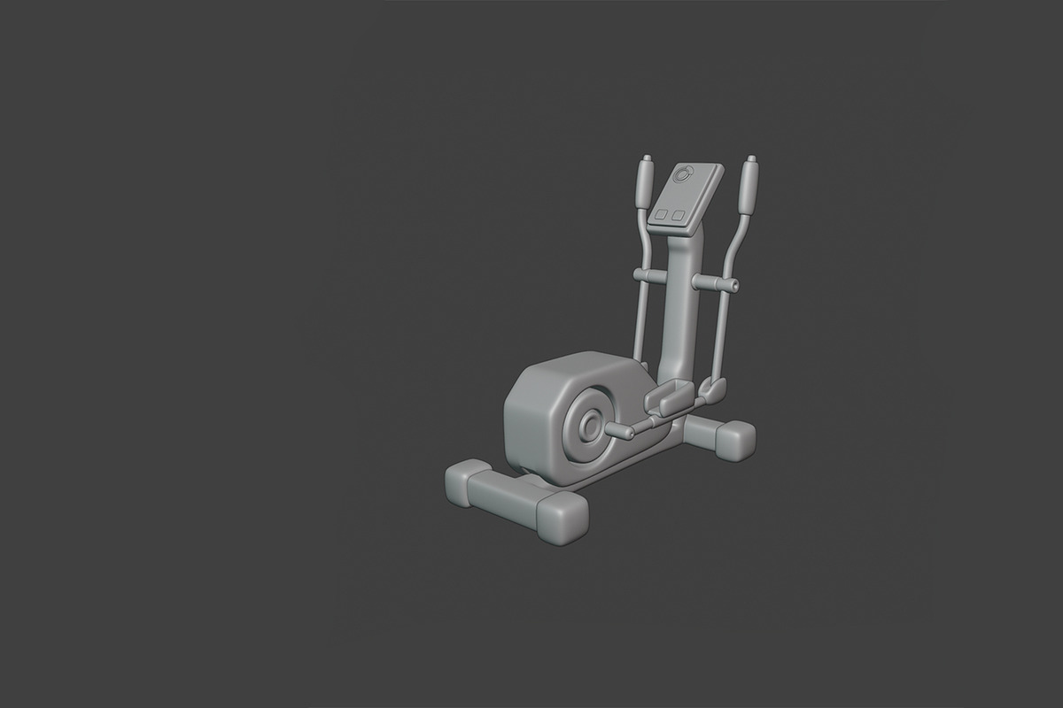 Stylized Gym and Fitness Set, an Object 3D Model by Artem Varnitsin (Photo 14 of 23)