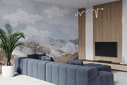 Wallpaper mockup Luxury living room, a Household Mockup by Hunny Badger (Thumbnail 3 of 8)