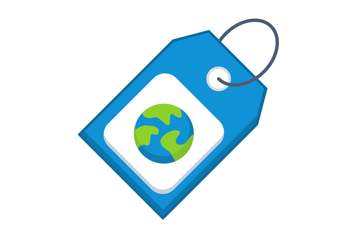 Eco Tag Illustration Icon, an Icon by Pexelpy (Photo 1 of 2)