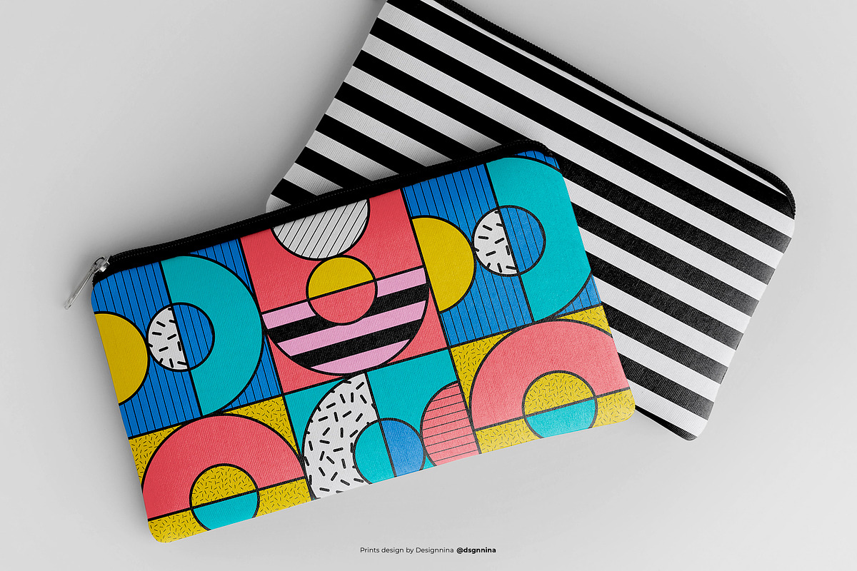 Memphis Futura patterns, a Pattern Graphic by Designnina Shop (Photo 5 of 9)
