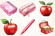 Watercolor School Clipart, Classroom, a Graphic by Libby Wishes (Thumbnail 6 of 6)