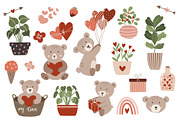 Valentines Day clipart & pattern, an Object Graphic by Cozy pattern shop (Thumbnail 5 of 7)