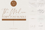 The Modern Script Font Bundle, a Handwritten Font by Prestige Artsy Studio (Thumbnail 1 of 9)