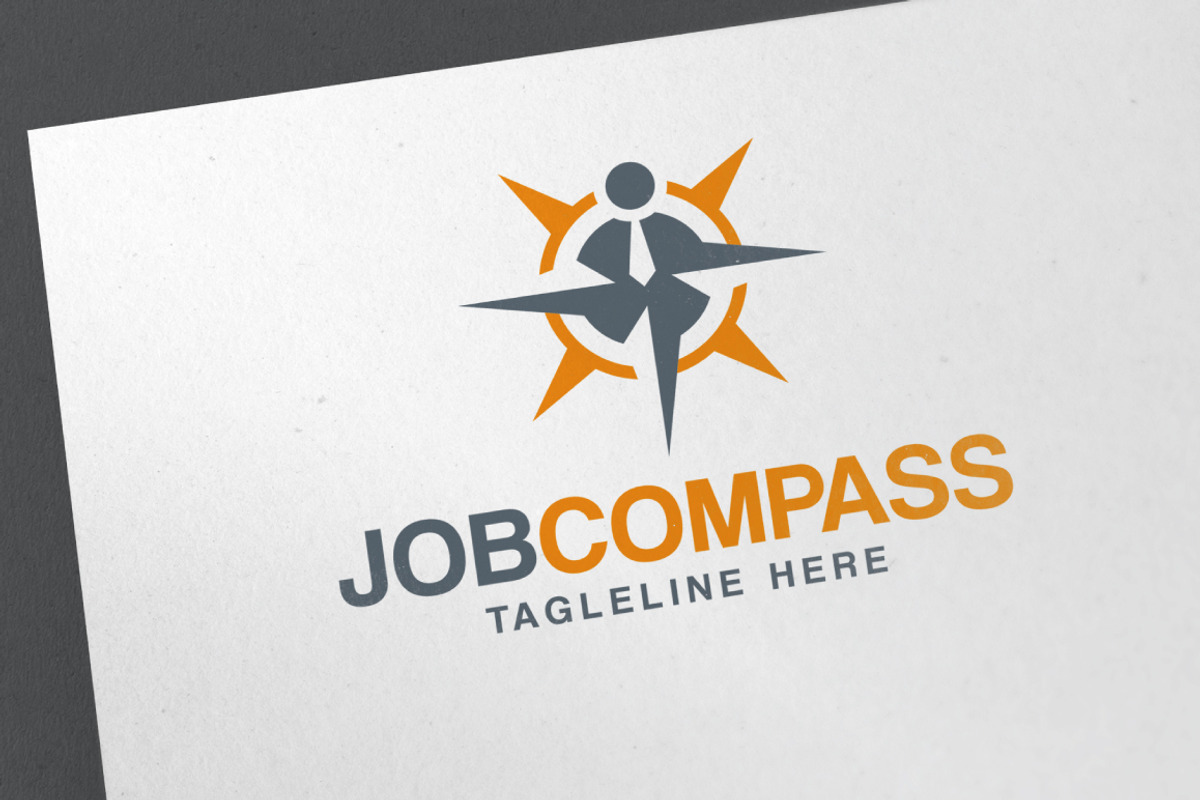 Job Compass, a Branding & Logo Template by emotions76