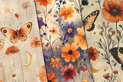 Butterfly's Garden Seamless Patterns, a Pattern Graphic by Curve Design (Thumbnail 7 of 12)