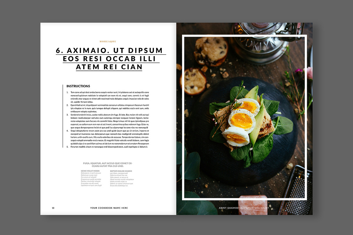 Cookbook / Recipe Book Layout, a Brochure Template by tomsarraipodesign (Photo 11 of 16)