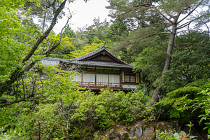 Traditional Japanese house surrounded by forest on Miyajima isla, an Architecture Photo by GoodGoods