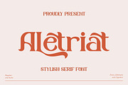Aletriat Modern Serif Font, a Serif Font by Storytype Studio (Thumbnail 1 of 15)