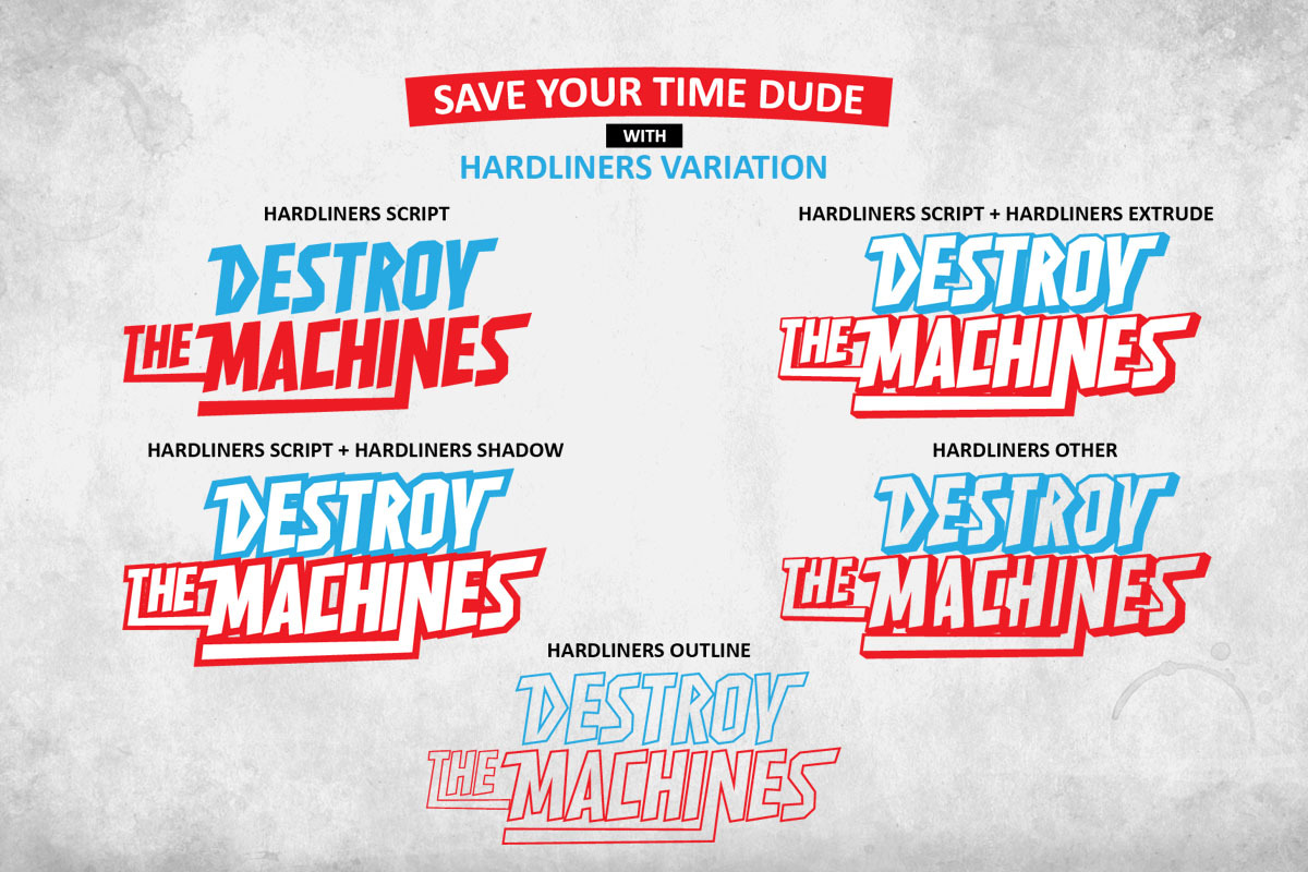HARDLINERS - Extreme Games Font, a Font by HIRO.std (Photo 13 of 15)