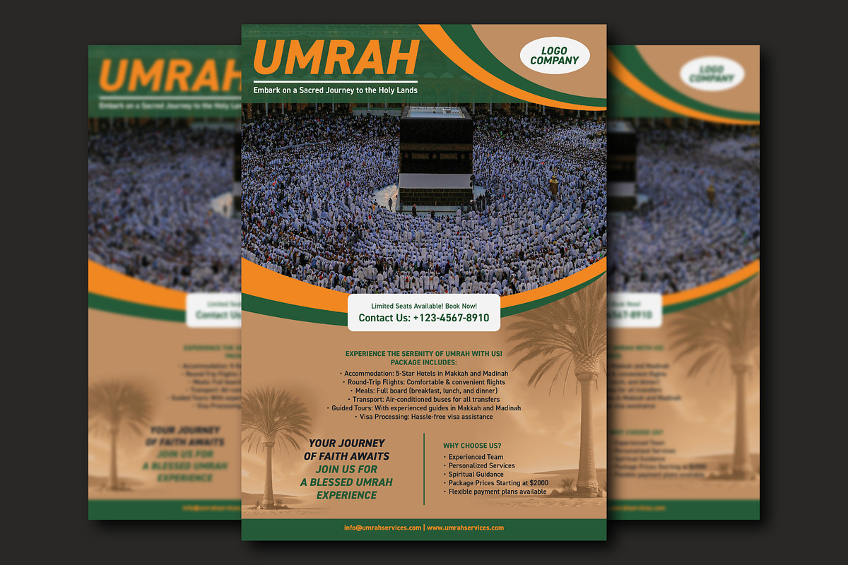 Umrah Flyer Template, a Flyer Template by mesuka (Photo 1 of 2)
