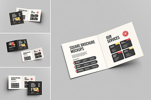 Square Brochure Mockup