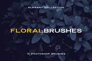 Elegant Floral Photoshop Brushes, a Brush Add-On by Milka (Thumbnail 1 of 10)