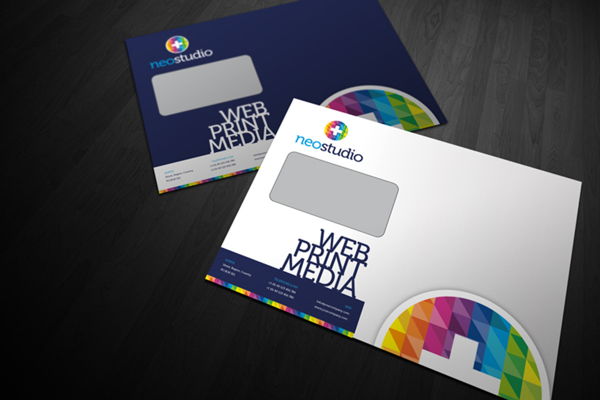 RW NeoStudio Modern Identity + Logo, a Stationery Template by Reclameworks (Photo 4 of 5)