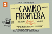 ST Camino Frontera - Western Display, a Sans Serif Font by Type it Easy (Thumbnail 2 of 11)
