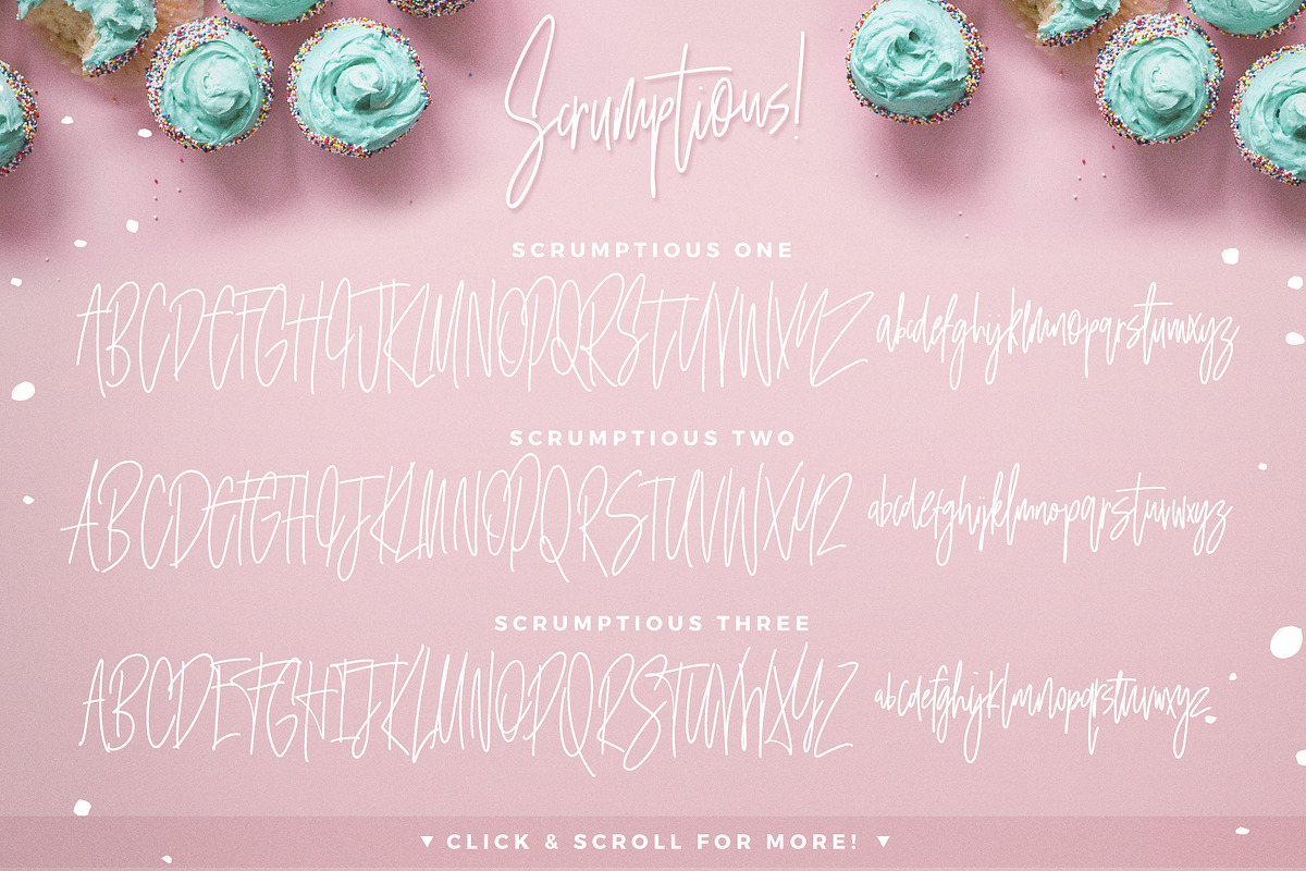 Scrumptious! Font preview 7