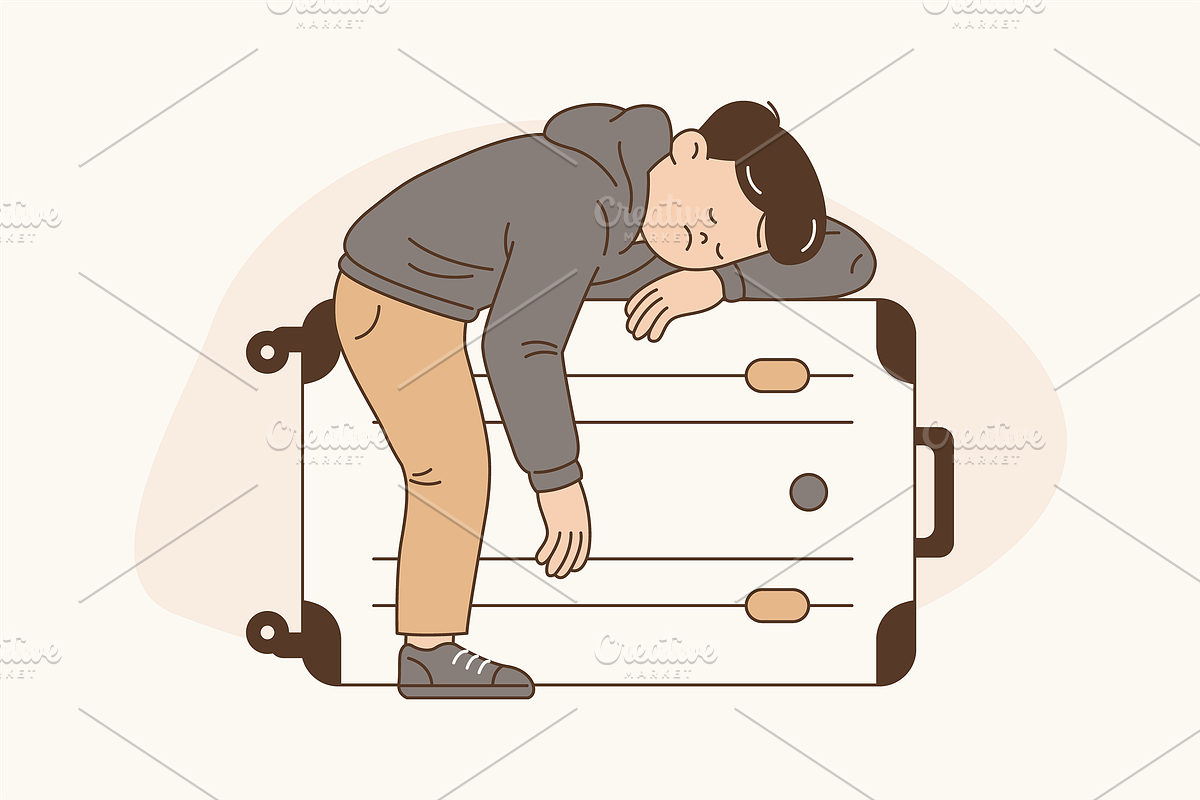Travel Chaos Illustration, an Object Graphic by Jump Studio (Photo 7 of 12)
