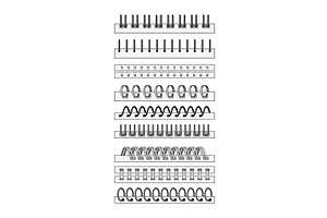 Different binding styles for, an Education Illustration by pikepicture