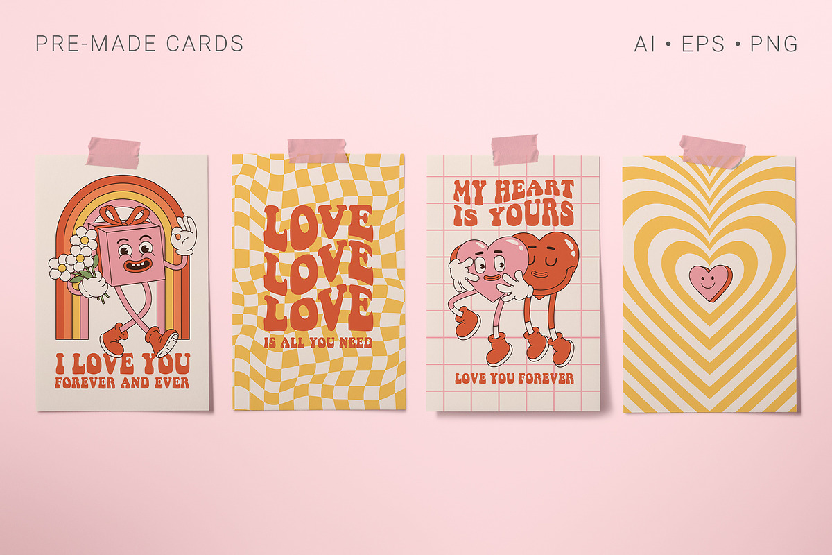 Groovy Valentine's Day, an Illustration by Martyshova (Photo 12 of 18)