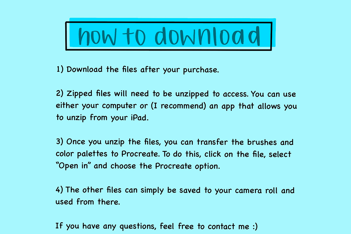 Procreate Lettering Beginners Kit, a Brush Add-On by Blue Strawberry Studio (Photo 7 of 7)