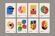 16 Abstract Eyes Printable Wall Art, a Background Graphic by C Design Studio (Thumbnail 3 of 18)