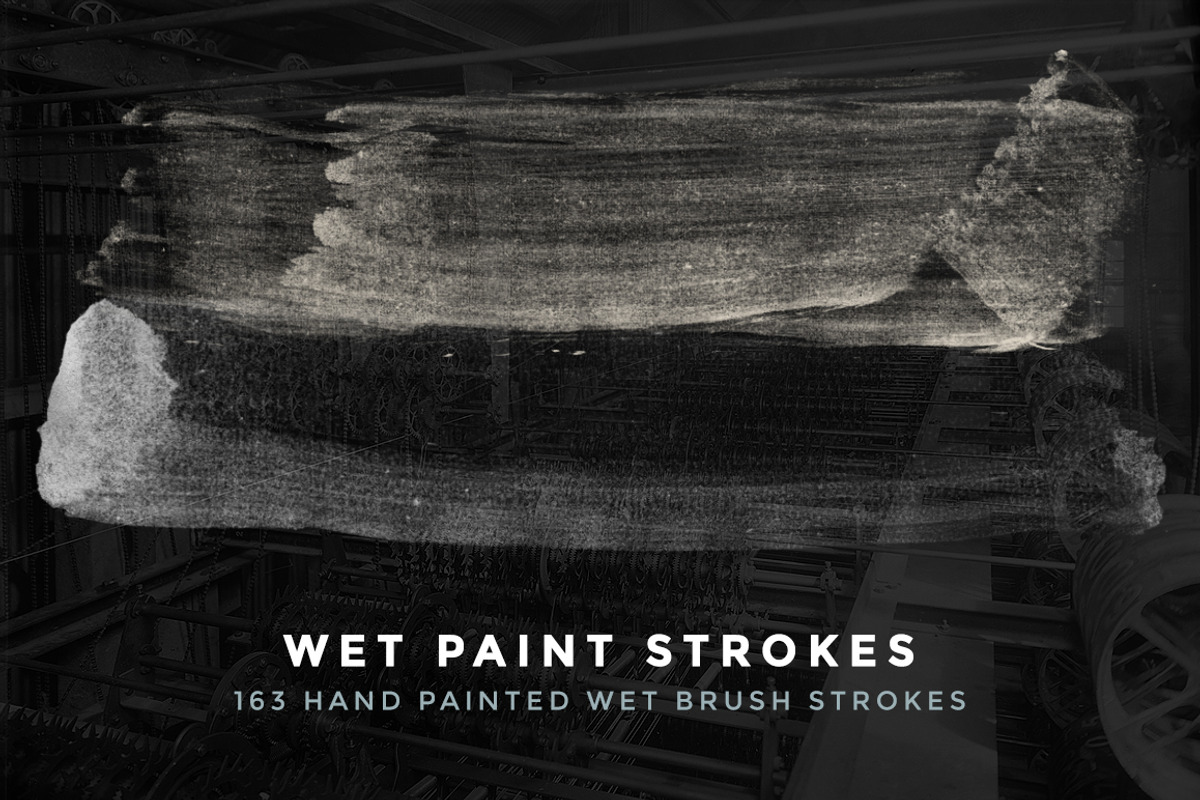 163 Wet Paint Strokes - Brush Set