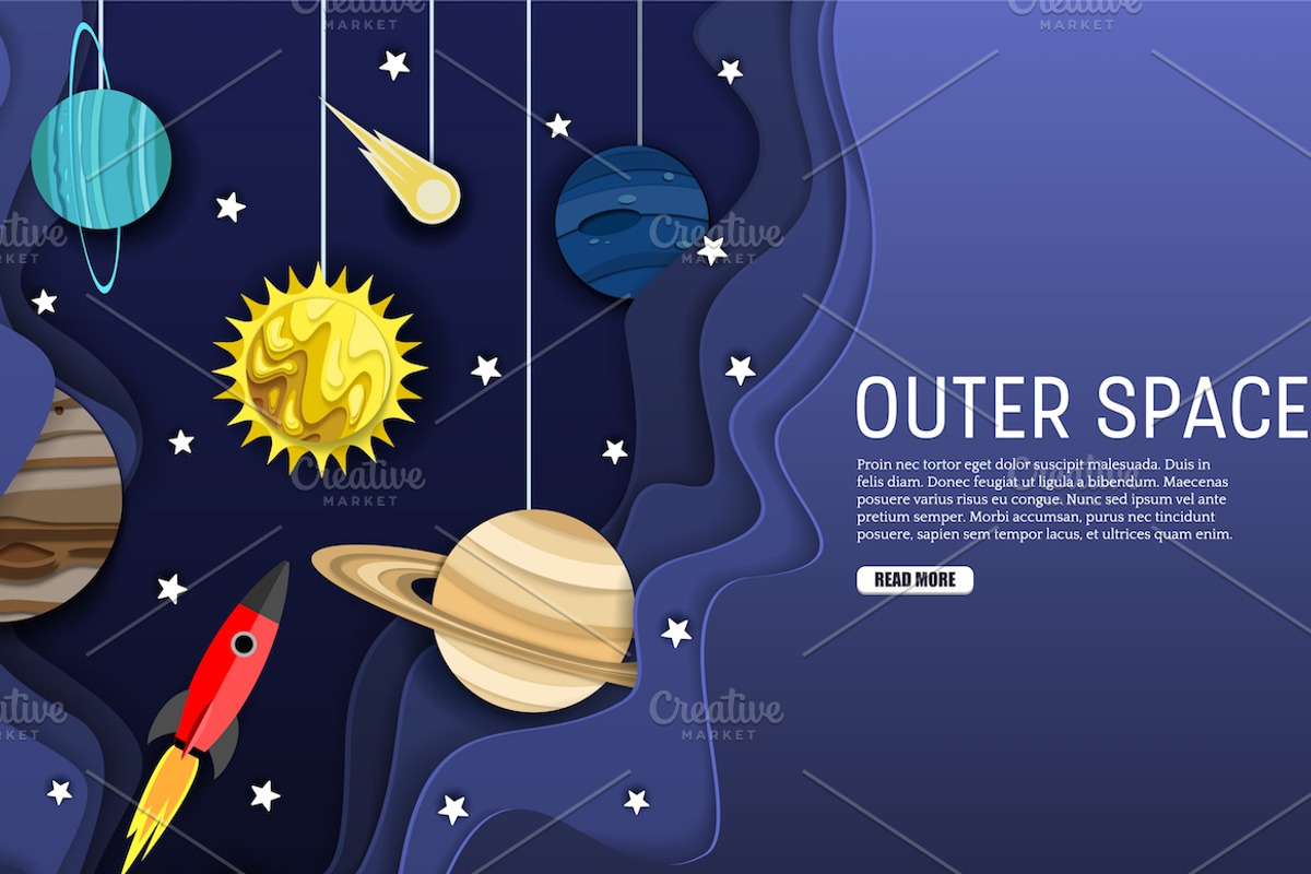 Solar system education poster set, an Education Illustration by SiberianArt (Photo 12 of 13)
