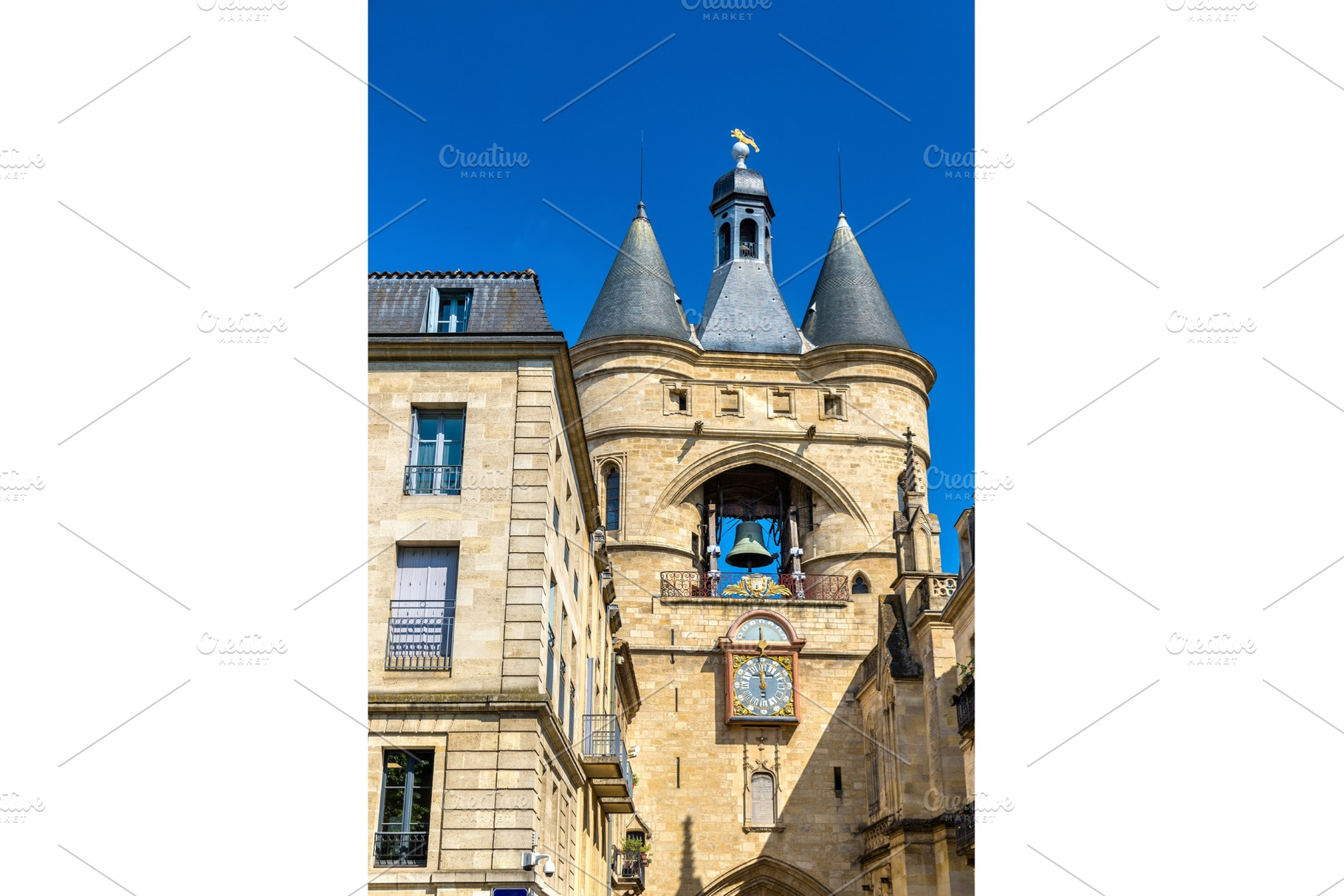 Grosse cloche a medieval belfry in bordeaux france stock photo containing, an Architecture Photo by Leonid Andronov