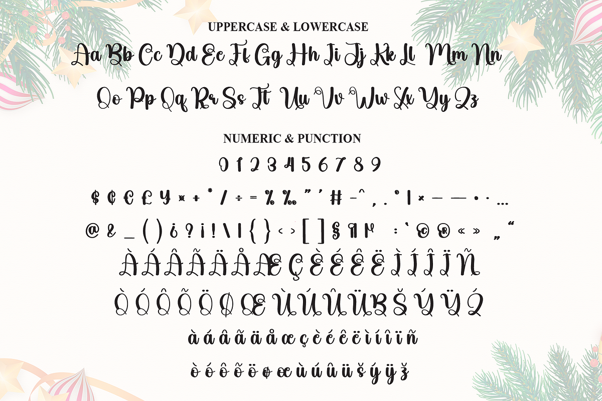 Sunday Christmas | Script Font, a Handwritten Font by Scratchones (Photo 7 of 8)