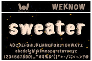 sweater font, a Font by weknow (Thumbnail 1 of 5)