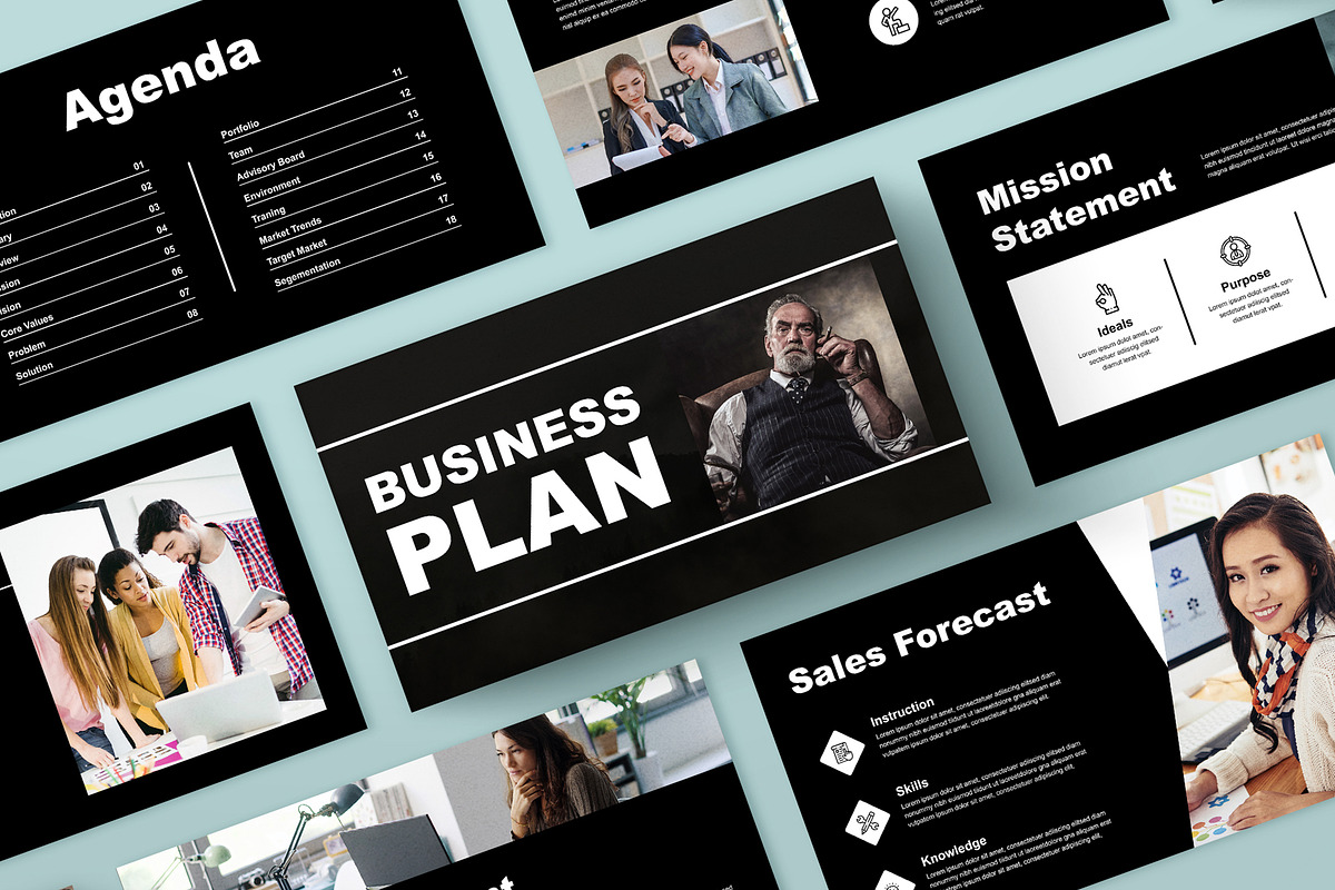 Business Plan Presentation Template, a Presentation Template by Mighty-Slide (Photo 1 of 6)