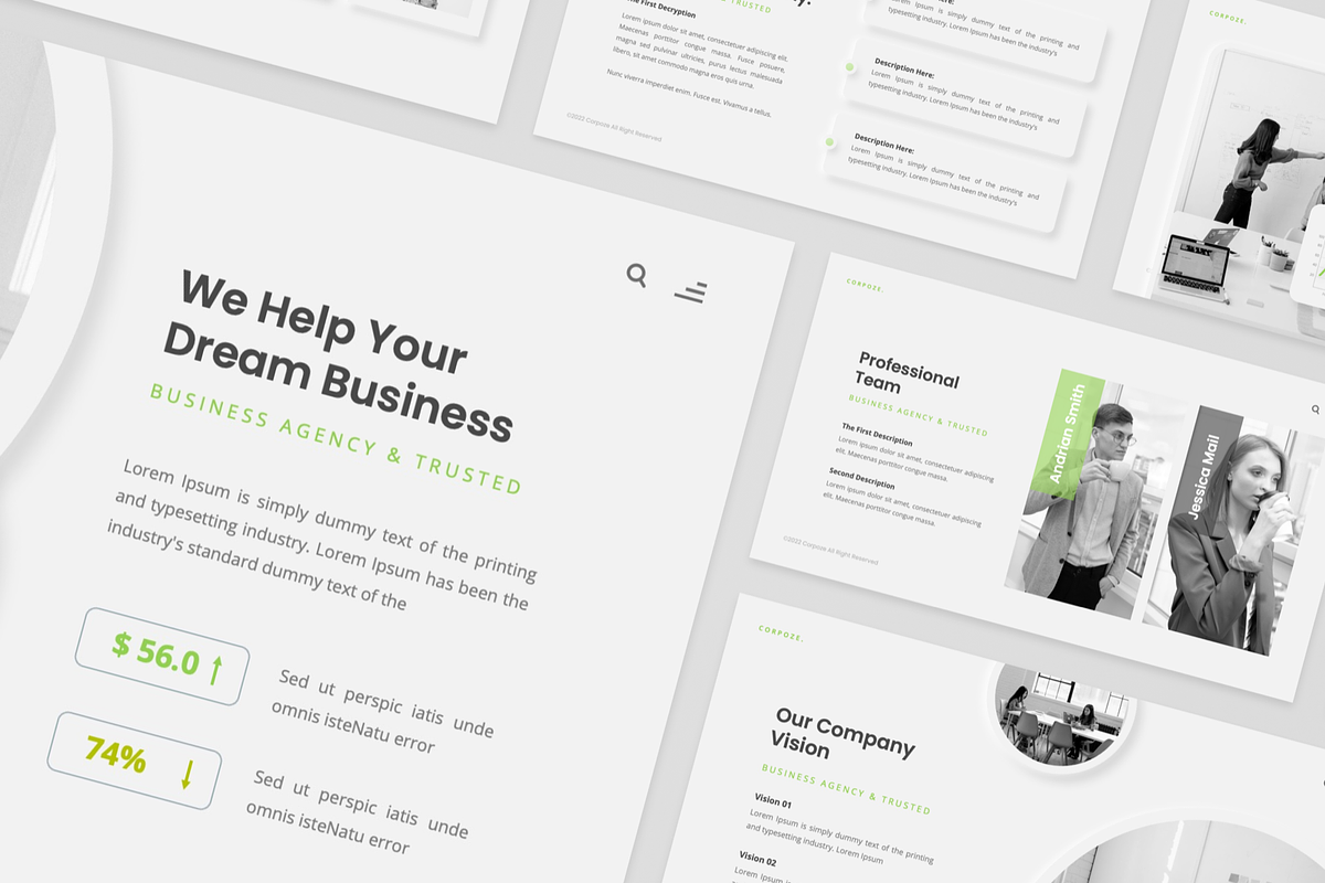Company Profile - Googleslide, a Presentation Template by GraphauseProject (Photo 5 of 6)