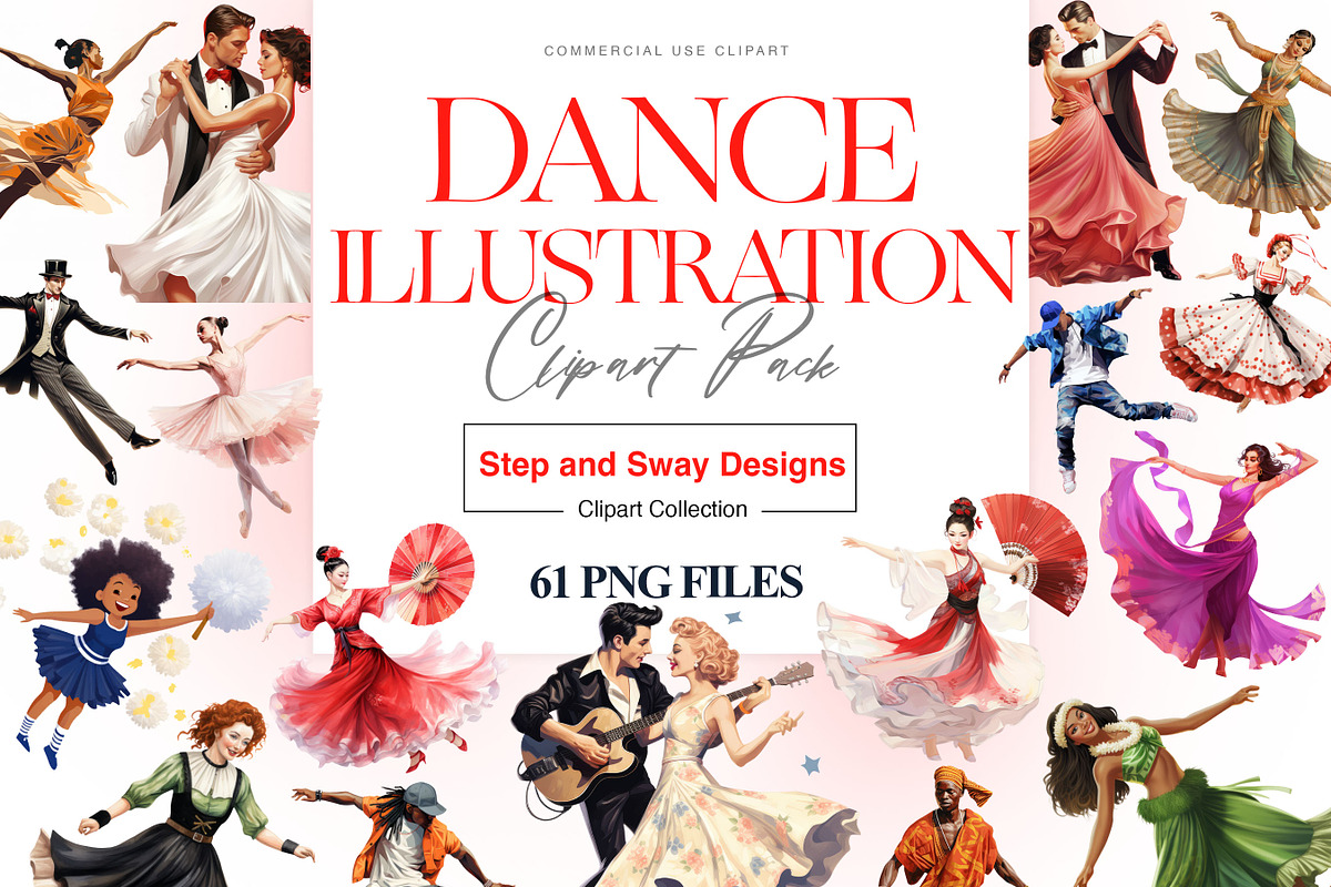 Dance Clipart, Bollywood Dancer PNG, a Person Illustration by BrushstrokeArtGB (Photo 1 of 10)