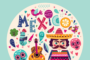 SALE! Mexican Colorful Collection