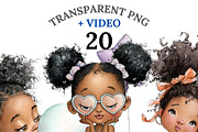 20 Quirky Black Girl PNGs, a Person Illustration by Pati Charm Studio (Thumbnail 1 of 8)