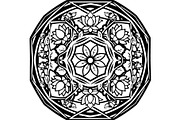 Decorative Mandala Panel Vector Set, a Decorative Illustration by Designer_Momina (Thumbnail 20 of 21)