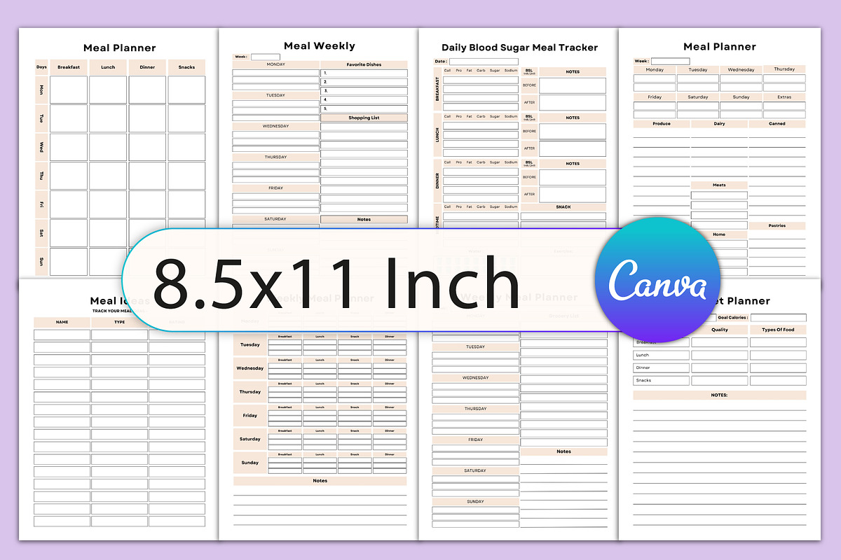 2025-2026 Meal Planner, a Stationery Template by Designmela01 (Photo 2 of 4)