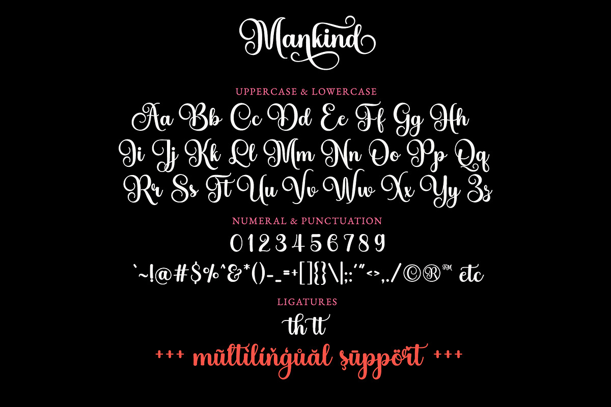 Mankind - Swirl Modern Script Font, a Script Font by Airotype (Photo 11 of 13)