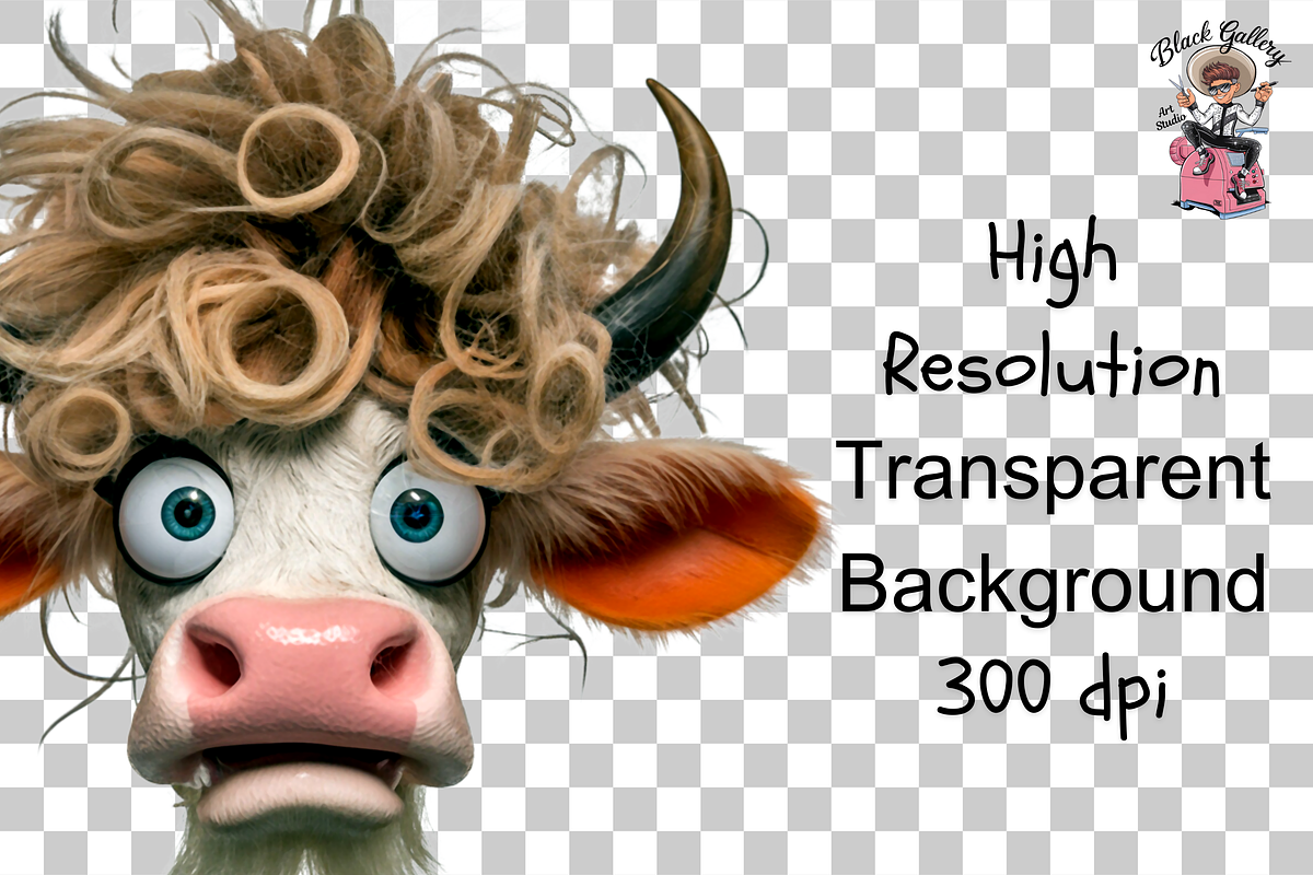 Comics Cow Clipart Bundle, a Graphic by Clipart Bloom (Photo 11 of 12)