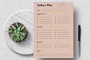Daily Planner Template, a Stationery Template by MightyDesign (Thumbnail 1 of 7)