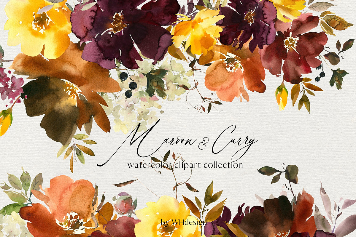 Watercolor Floral Bundle 90 in1, an Animal Illustration by whiteheartdesign (Photo 11 of 50)