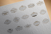 30 Line Art Badge & Frame Label, a Decorative Illustration by Raftel (Thumbnail 4 of 12)