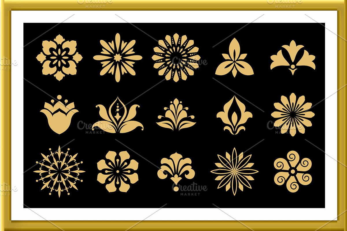 Vector floral set. Spring or summer, an Object Graphic by RODINA (Photo 3 of 3)