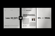 Minimal Editorial Layout Template, a Magazine Template by Lunaria (Thumbnail 1 of 13)