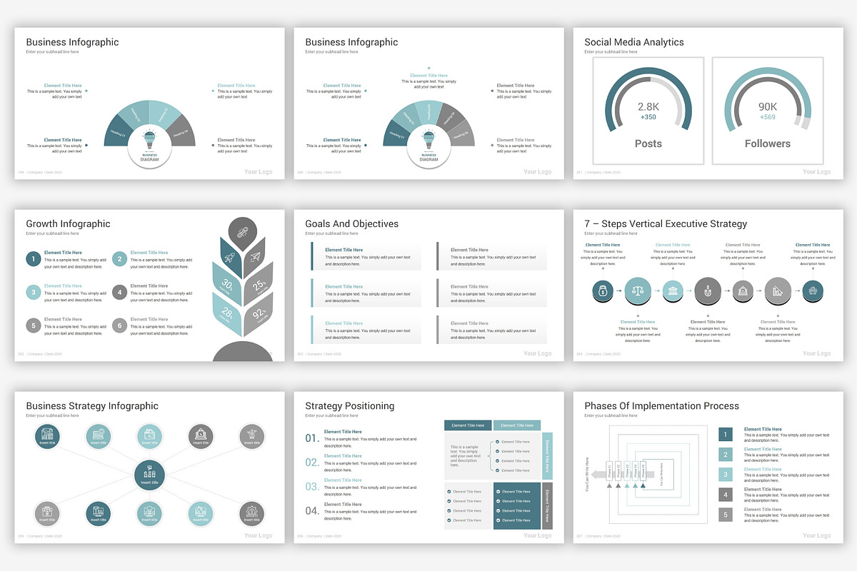 Annual Report PowerPoint Template, a Presentation Template by SlideOne (Photo 26 of 32)