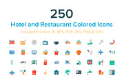 Hotel and Restaurant Colored Icons, a Solid Icon by Creative Stall (Thumbnail 1 of 4)