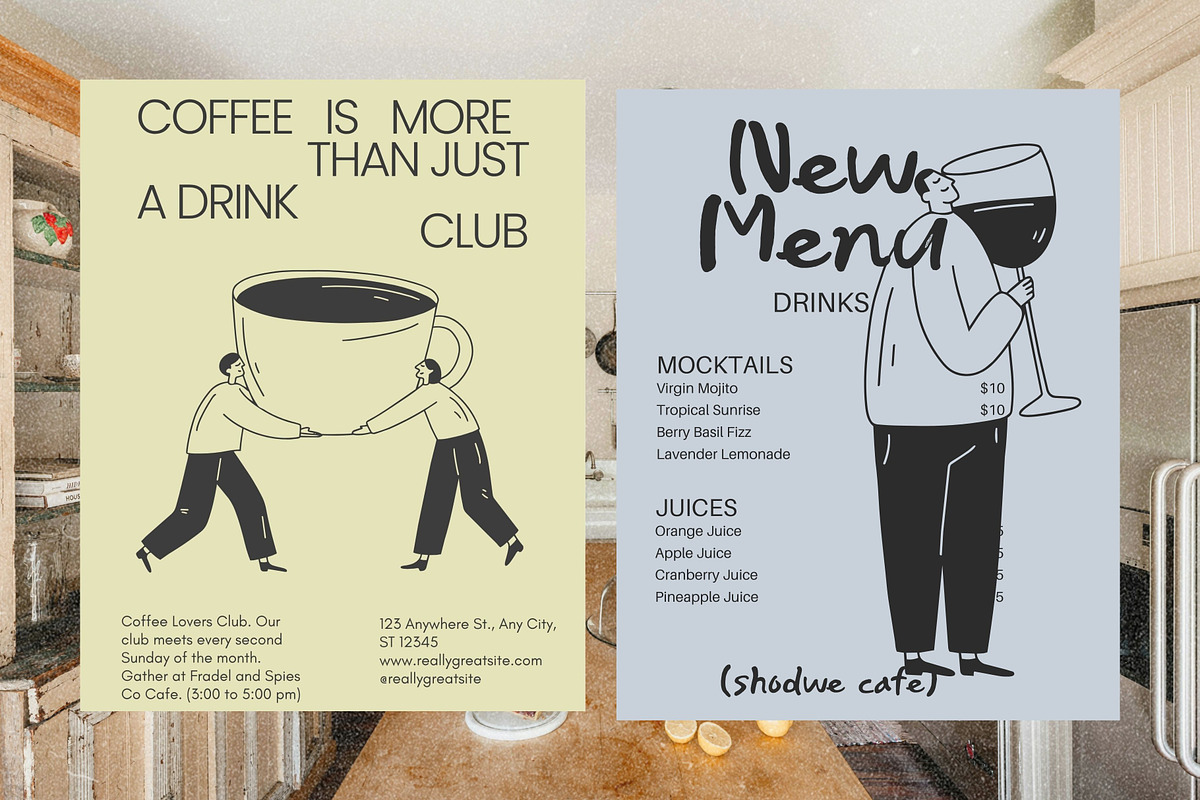 Drink Stories: 45 Character Pack, a Food Illustration by Veyla (Photo 9 of 12)