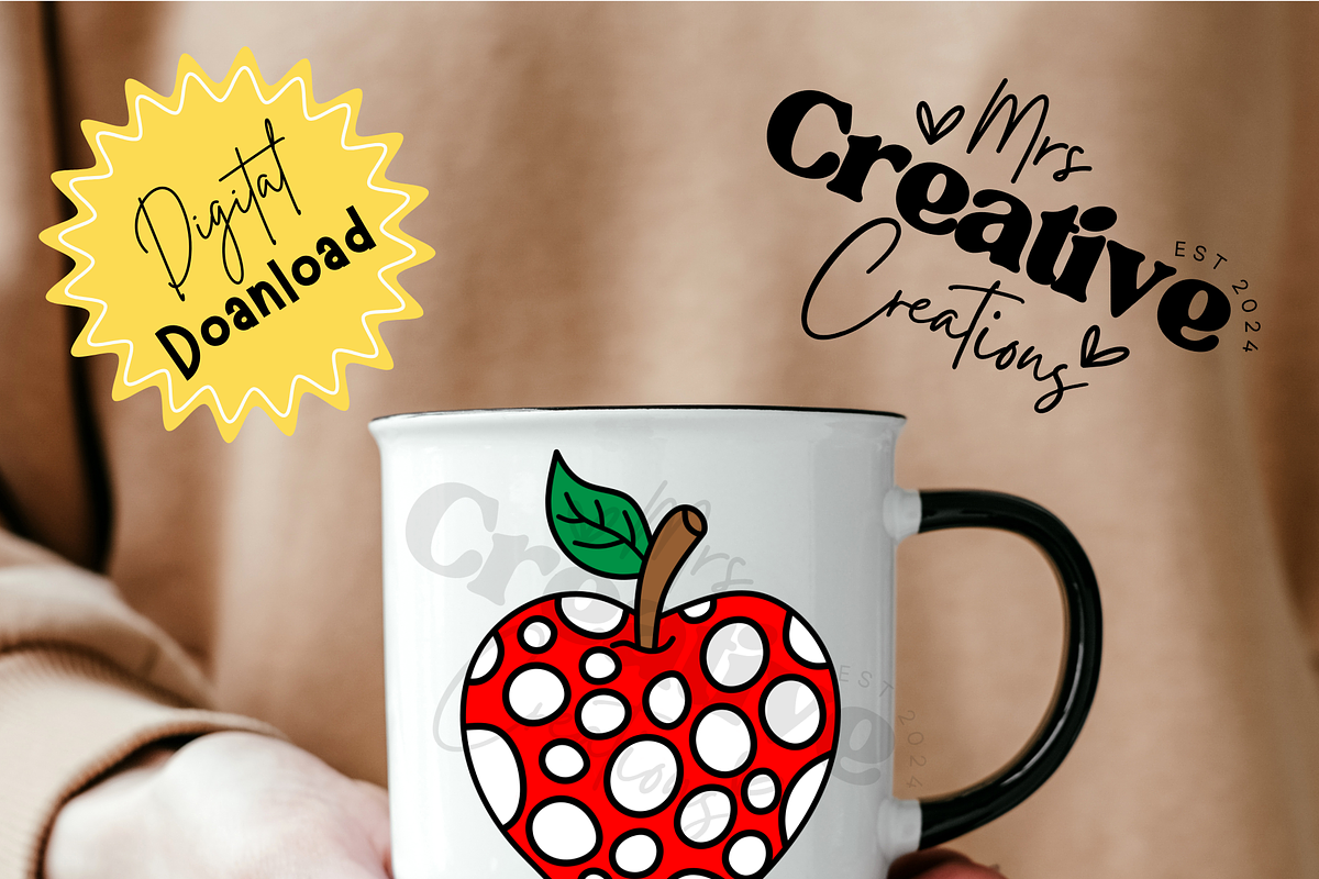 Teacher Apples Clipart Bundle, a Graphic by Mrs. Creative Creations (Photo 3 of 6)