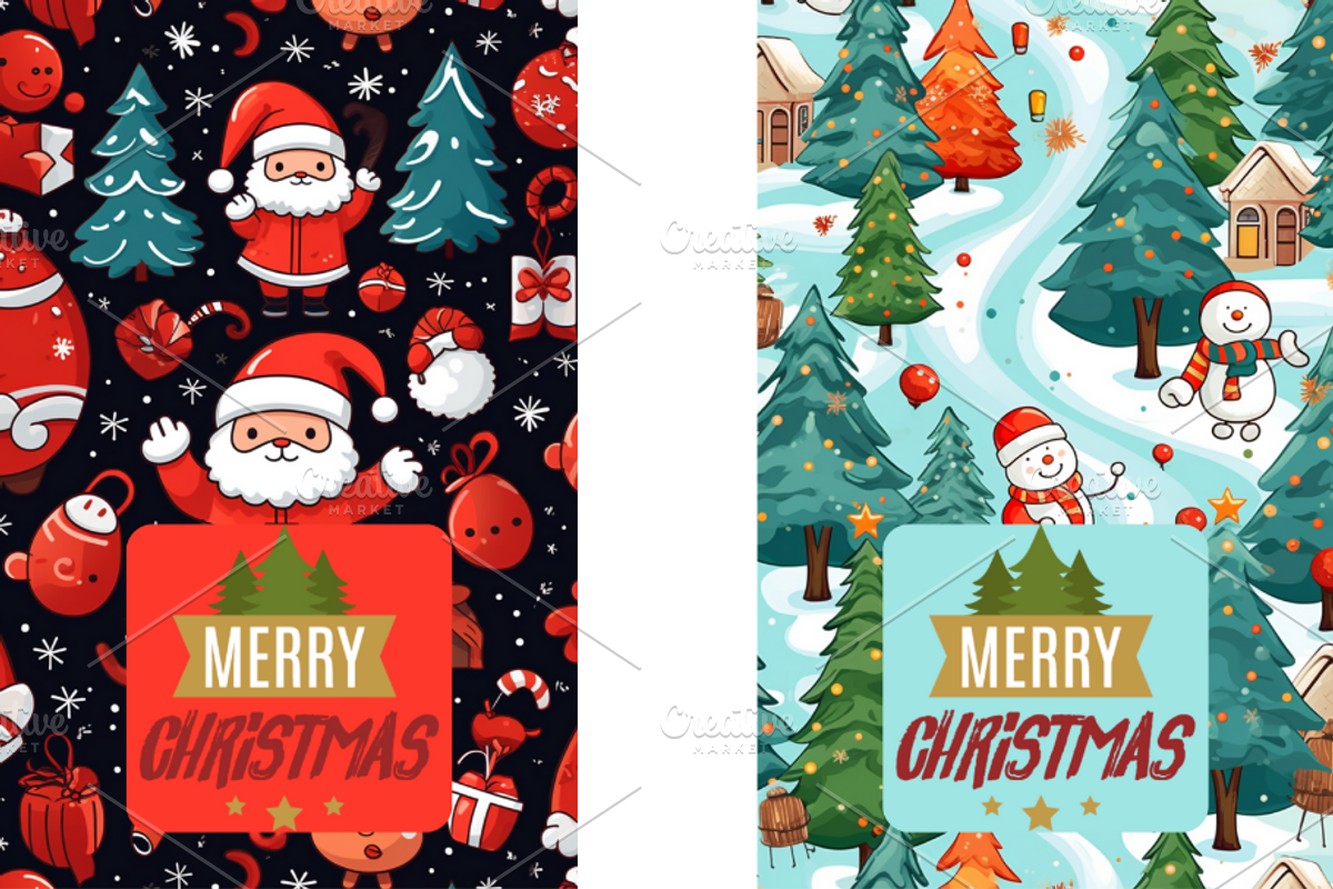 Christmas Card Design Bundle 10, a Card Template by Jay Major Designs (Photo 6 of 10)