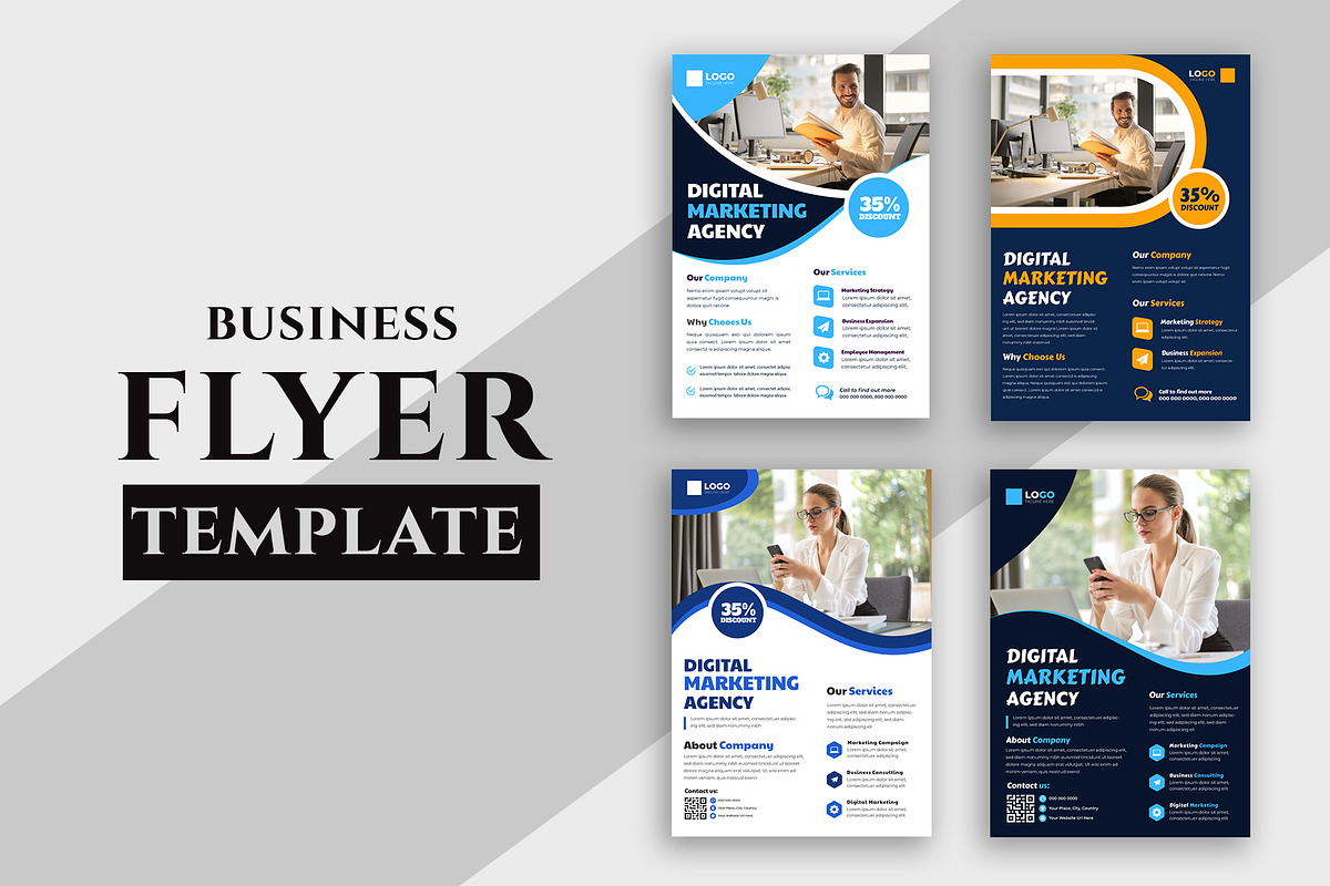 Digital Marketing Agency Flyer, a Flyer Template by nandinigraphics